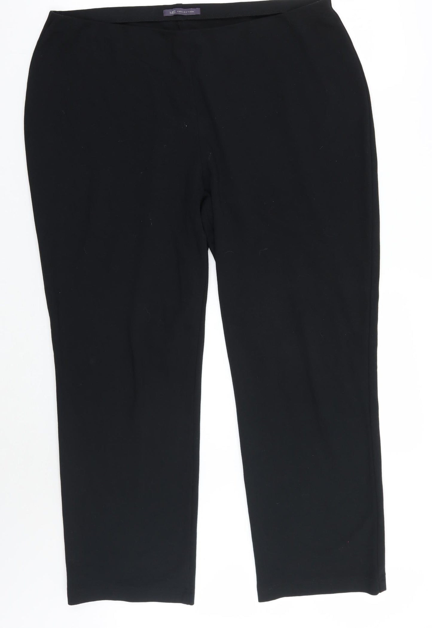 Marks and Spencer Womens Black   Trousers  Size 18 L27 in