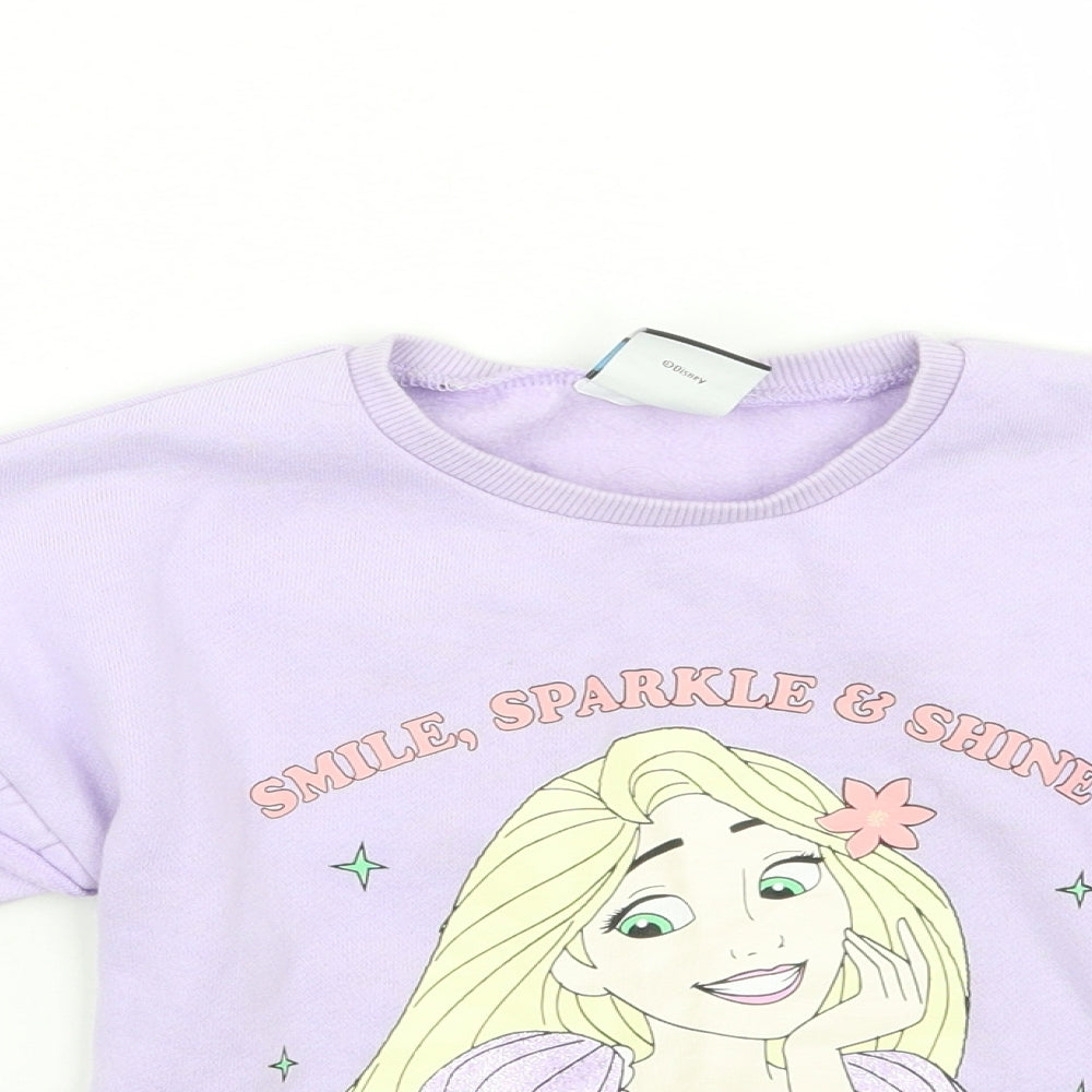 George Girls Purple   Pullover Jumper Size 3-4 Years