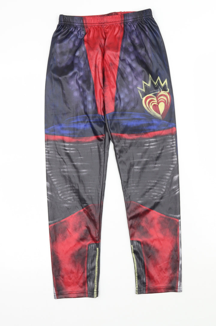 Disney Girls Black Jegging Trousers Size 7-8 Years
