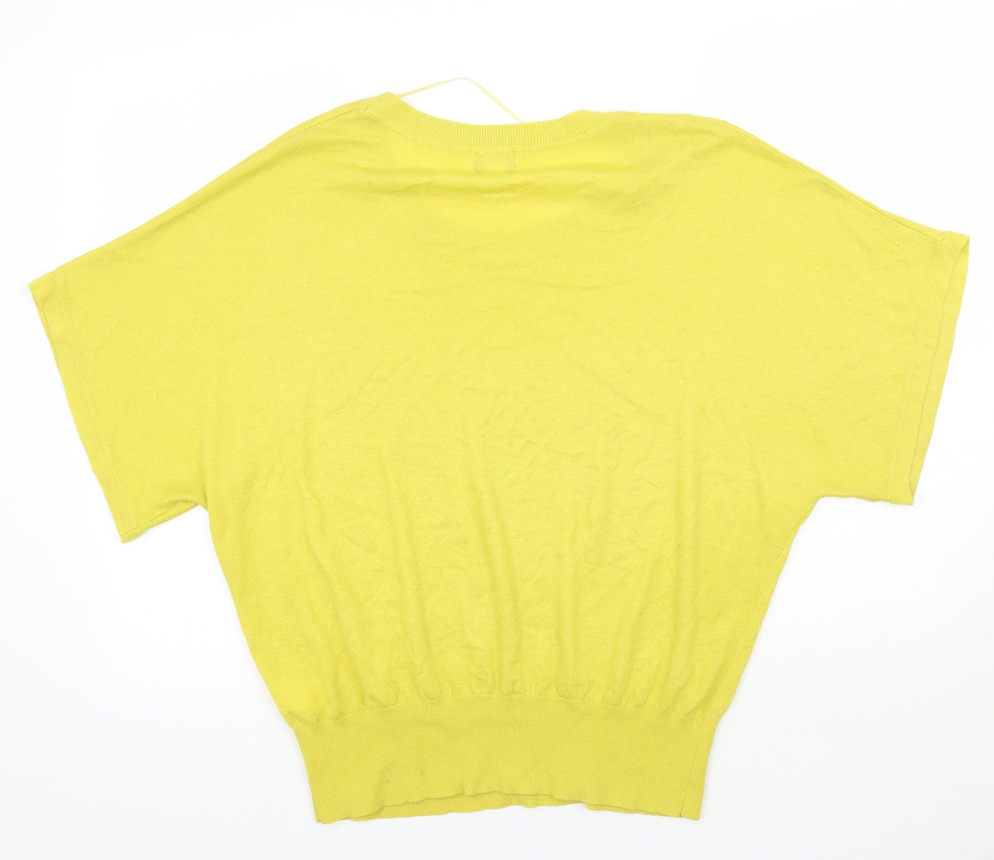 H&M Womens Yellow   Pullover Jumper Size M