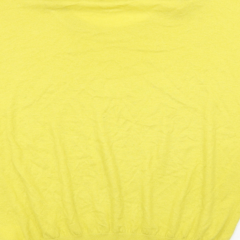 H&M Womens Yellow   Pullover Jumper Size M