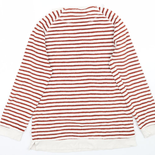 NEXT Womens White Striped  Pullover Jumper Size 6