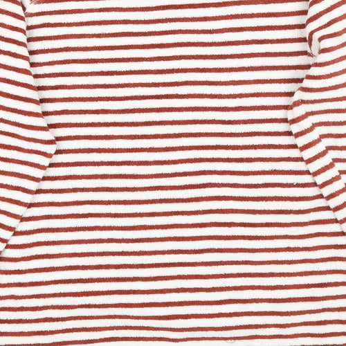 NEXT Womens White Striped  Pullover Jumper Size 6