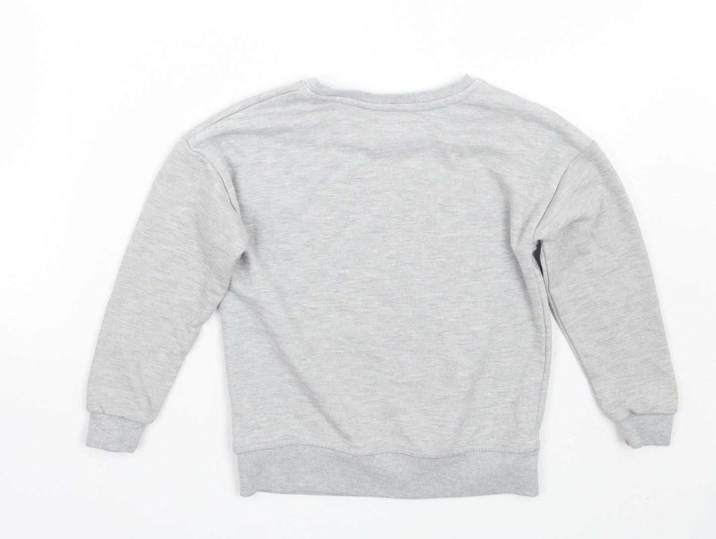 Primark Girls Grey   Pullover Jumper Size 5-6 Years