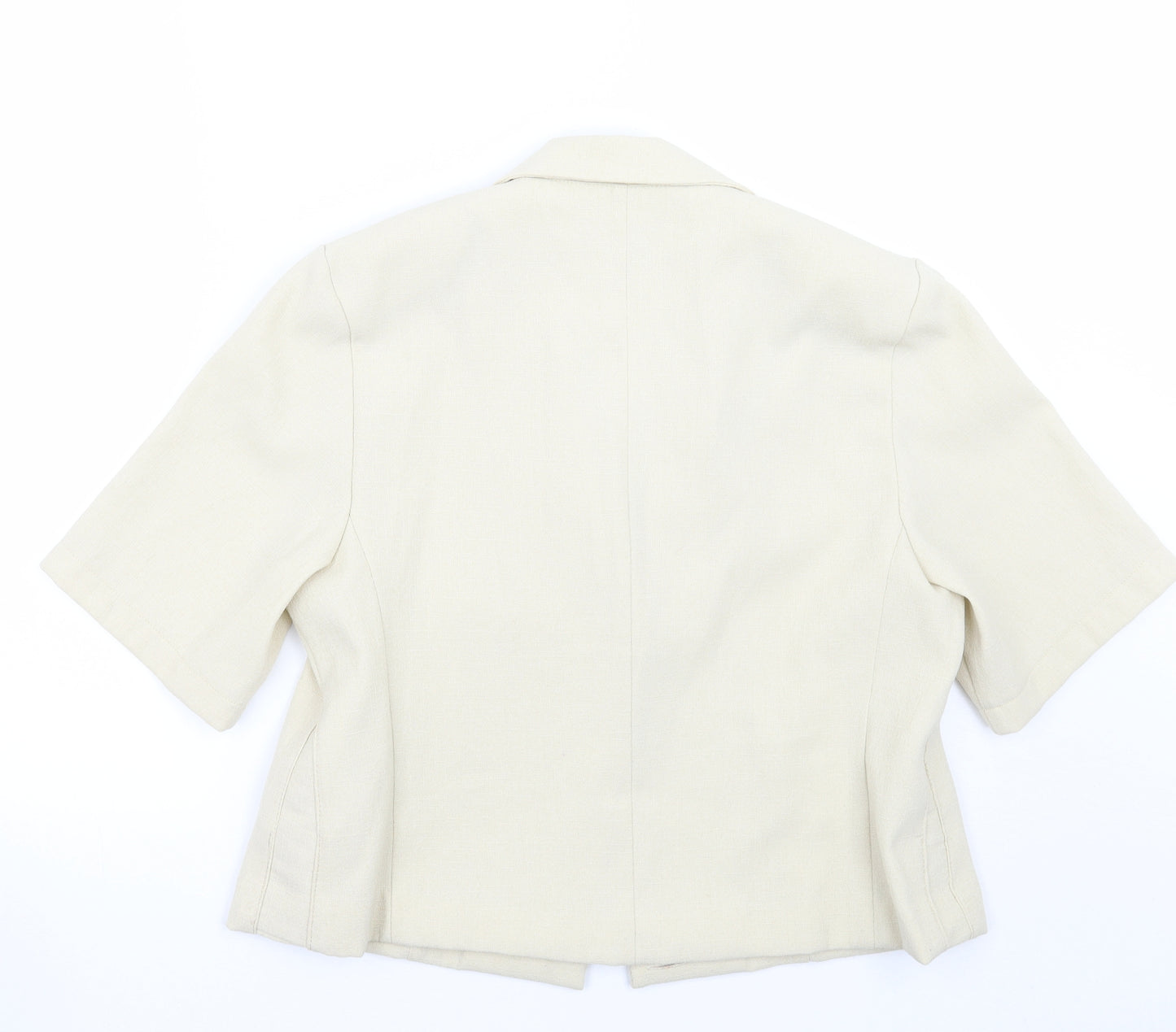 Miss Sukkmani Womens Beige   Jacket Blazer Size 14