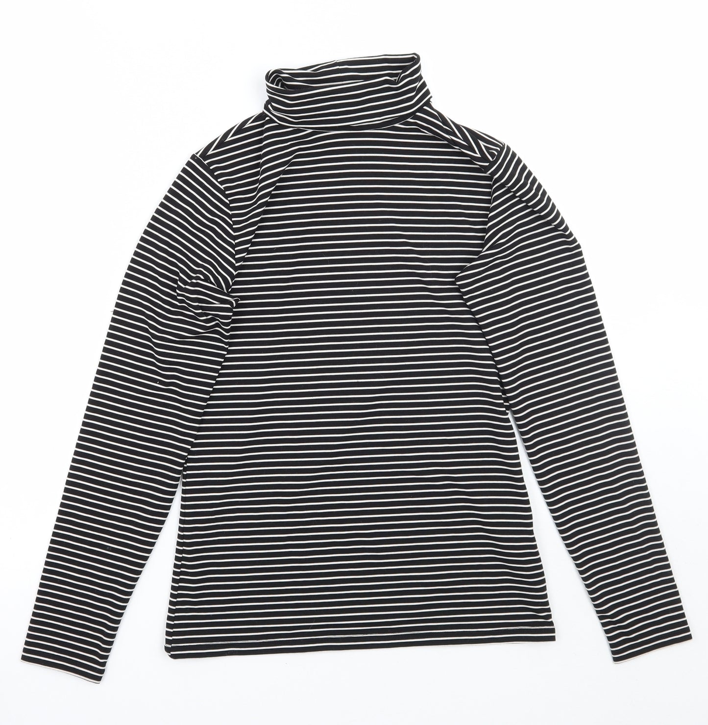 Uniqlo Womens Black Striped  Basic T-Shirt Size S