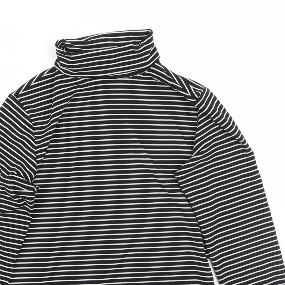 Uniqlo Womens Black Striped  Basic T-Shirt Size S