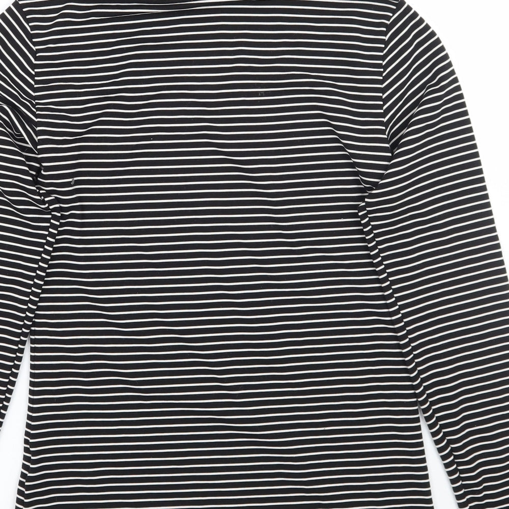 Uniqlo Womens Black Striped  Basic T-Shirt Size S