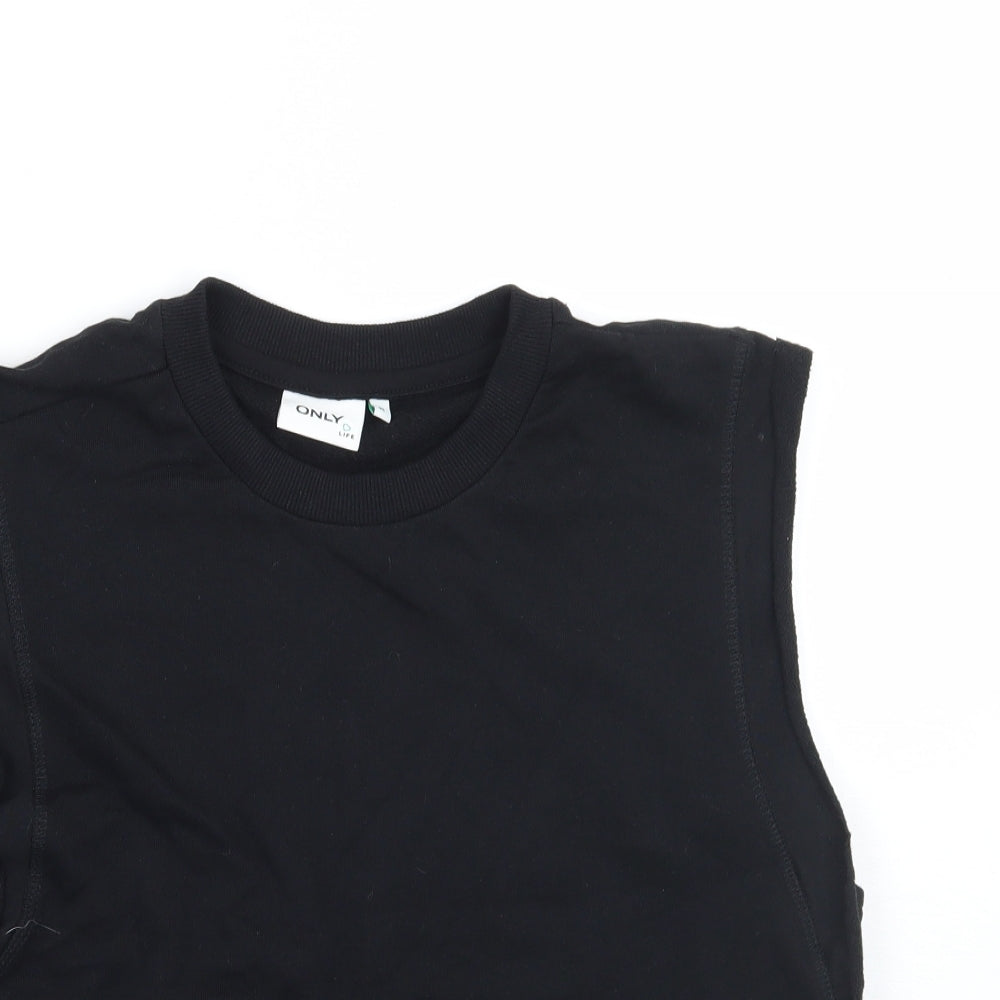 Only Womens Black   Vest Jumper Size M