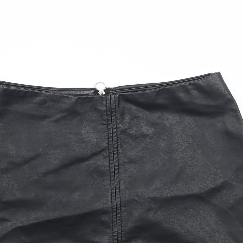 Primark Womens Black   A-Line Skirt Size 8
