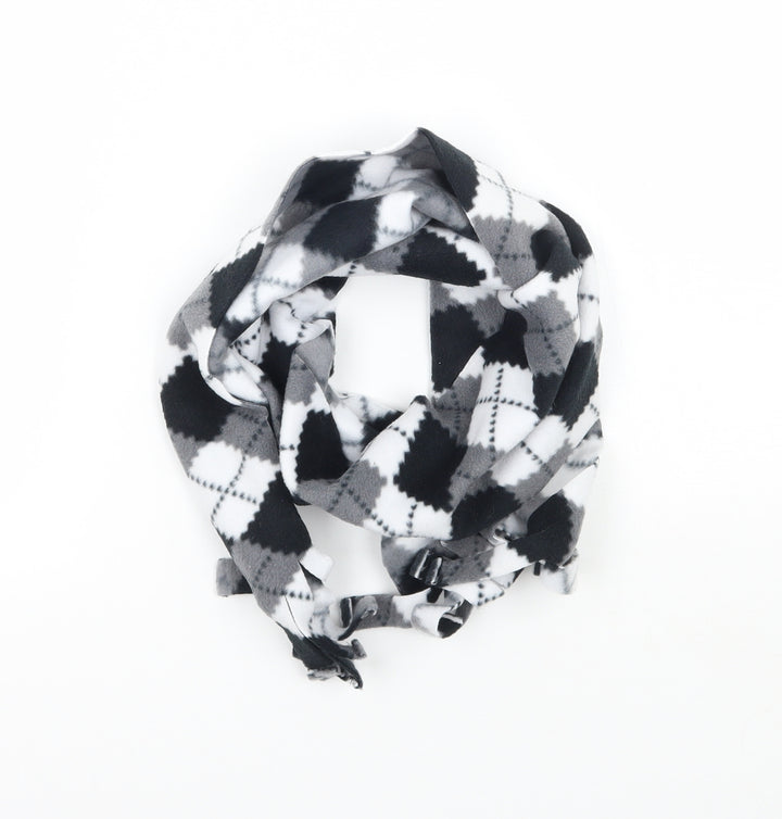 Preworn Womens Black Check Scarf