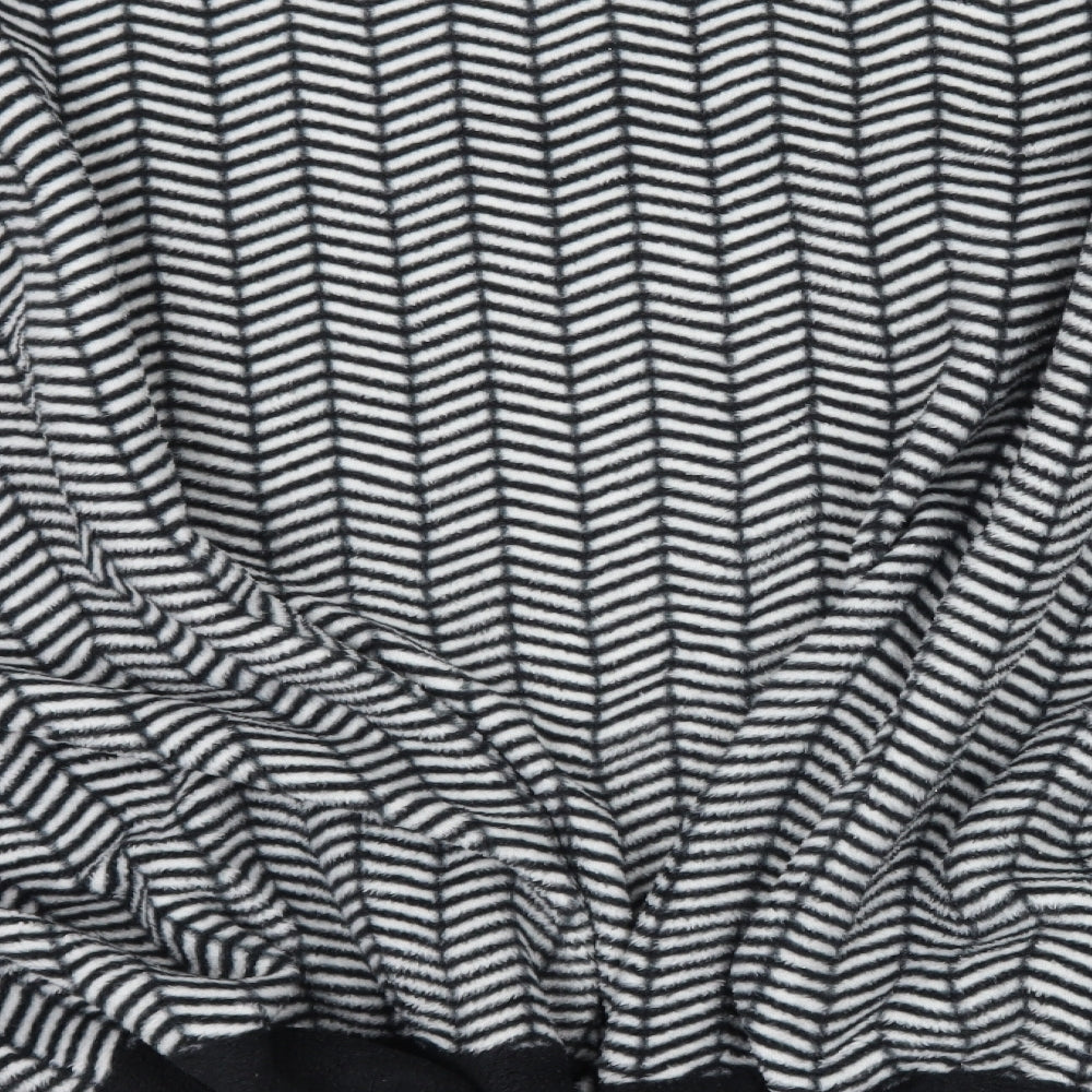 Damart Womens Black Geometric  Wrap Jumper One Size