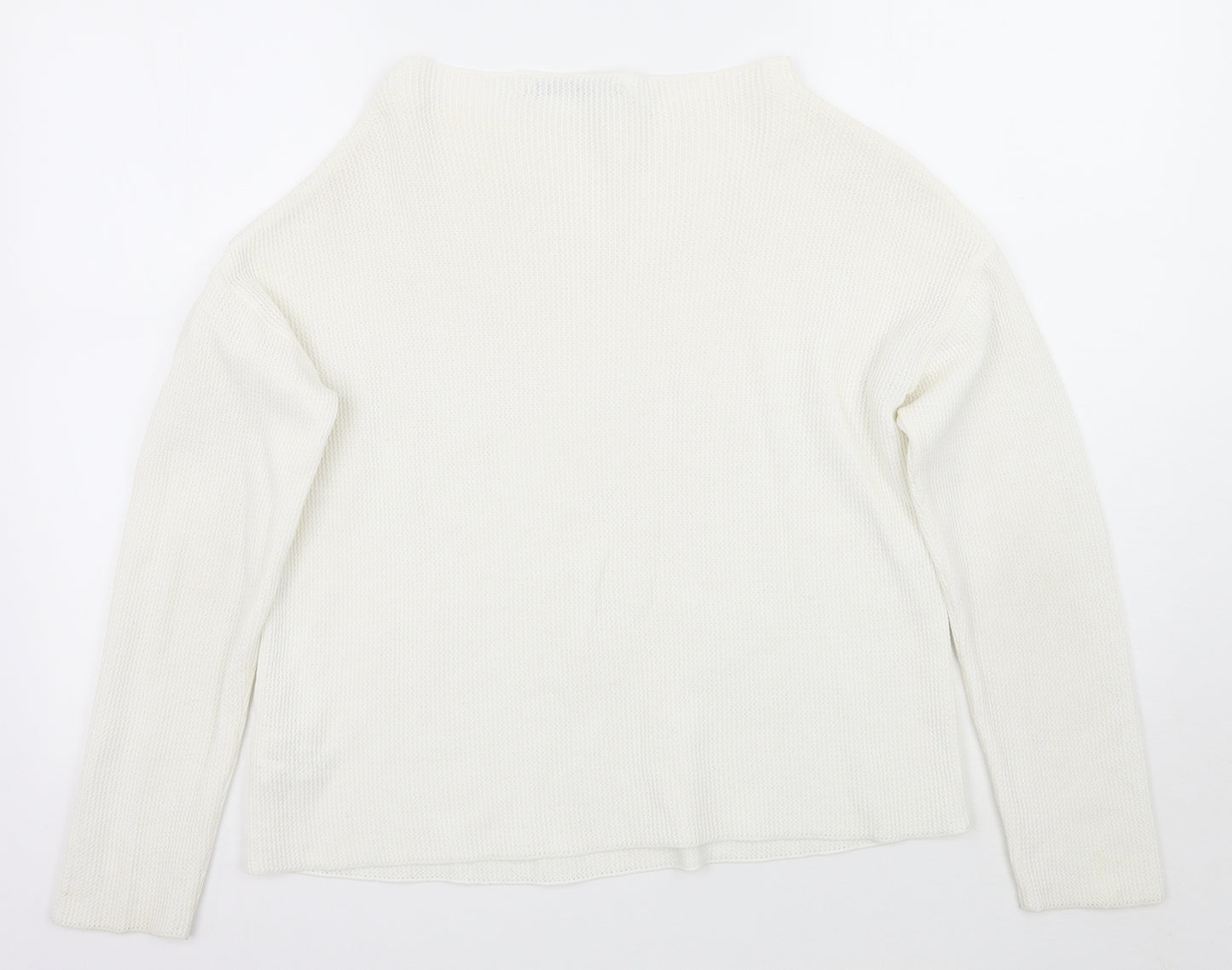 Zara Womens White   Pullover Jumper Size M