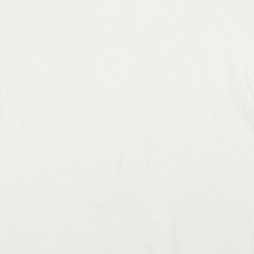 Zara Womens White   Pullover Jumper Size M