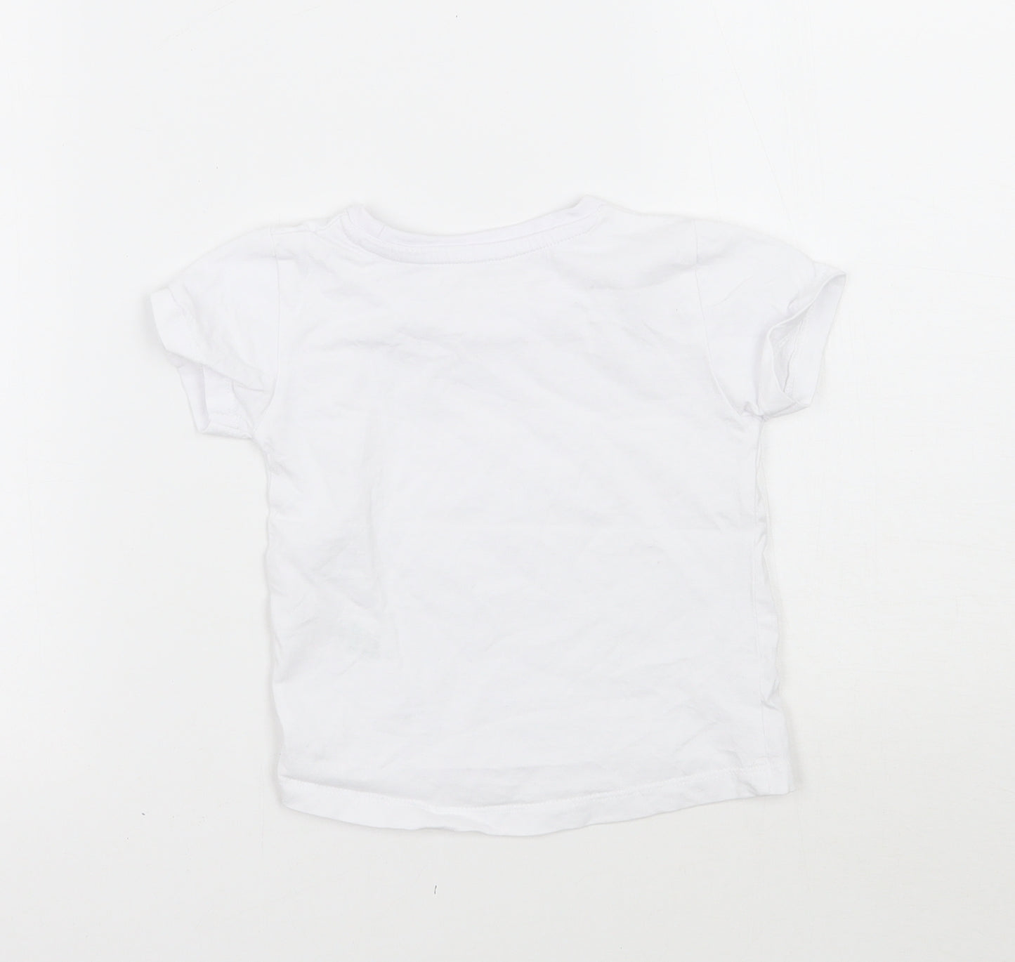 Matalan Baby White   Basic T-Shirt Size 6-9 Months