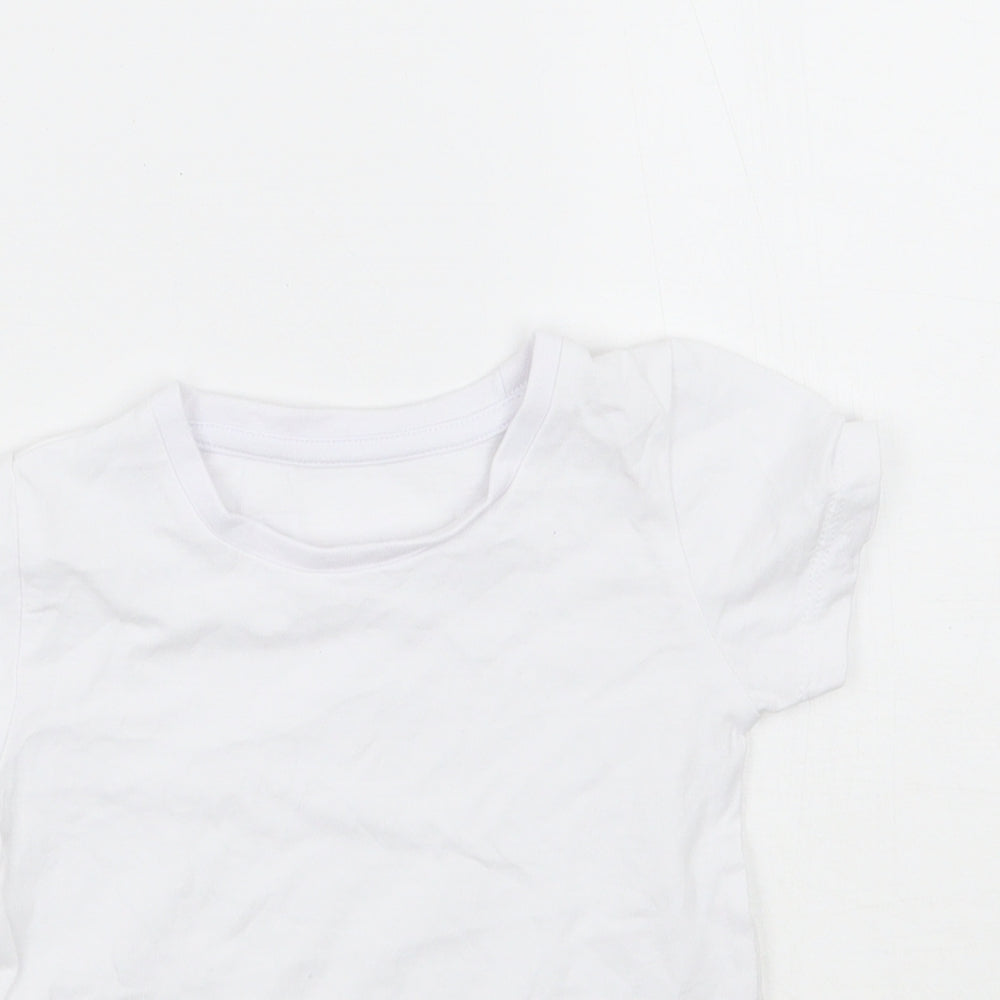 Matalan Baby White   Basic T-Shirt Size 6-9 Months