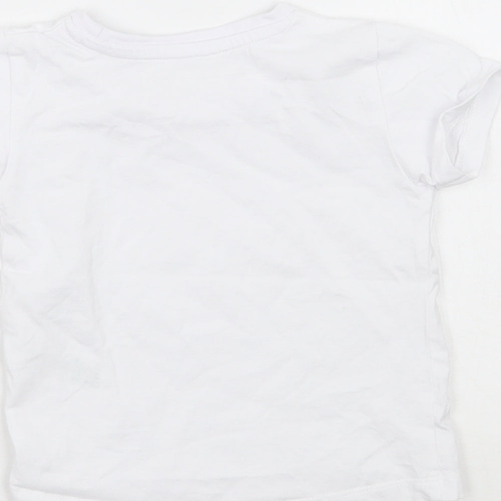 Matalan Baby White   Basic T-Shirt Size 6-9 Months