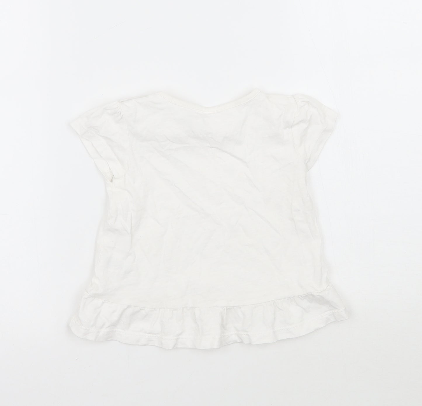 TU Girls White   Basic T-Shirt Size 12 Months