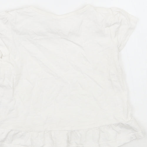 TU Girls White   Basic T-Shirt Size 12 Months