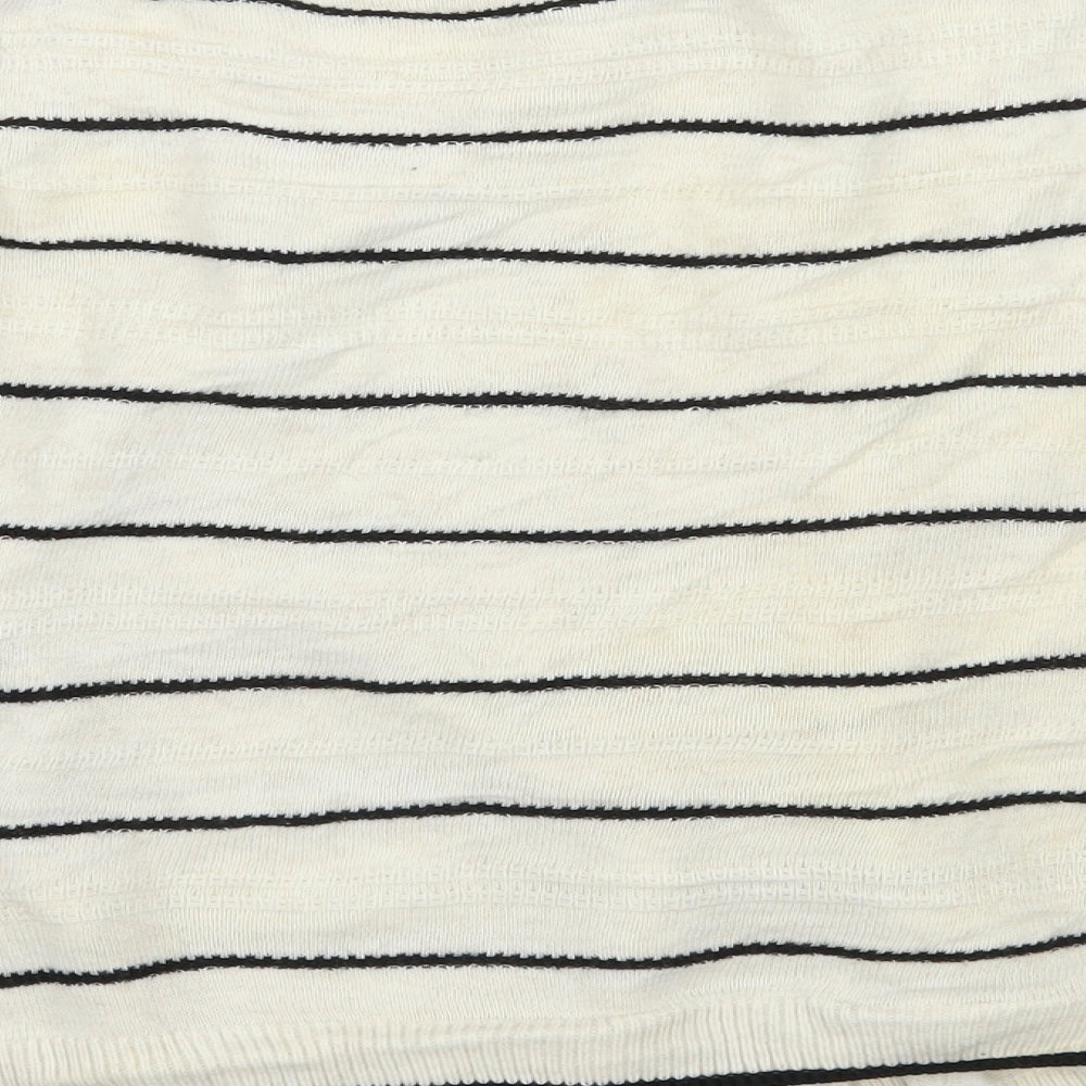 TU Womens Ivory Striped  Cardigan Jumper Size 18