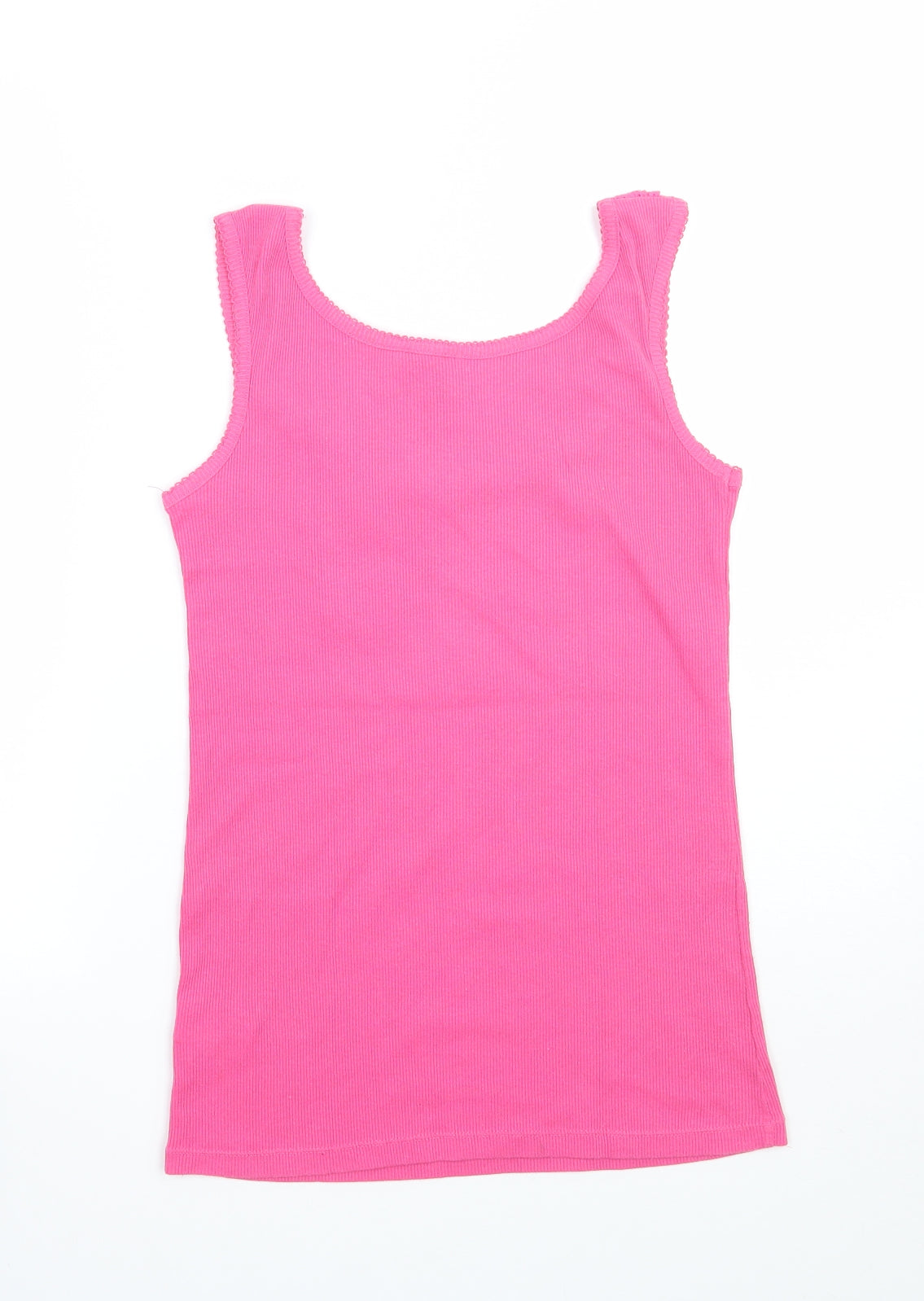 Denim & Co. Womens Pink   Basic Tank Size 12