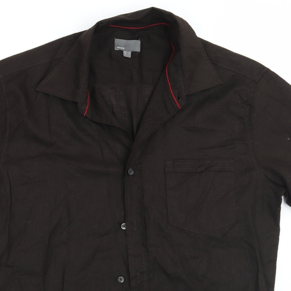 Mexx Mens Brown    Button-Up Size M