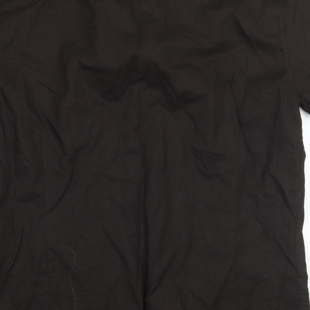Mexx Mens Brown    Button-Up Size M