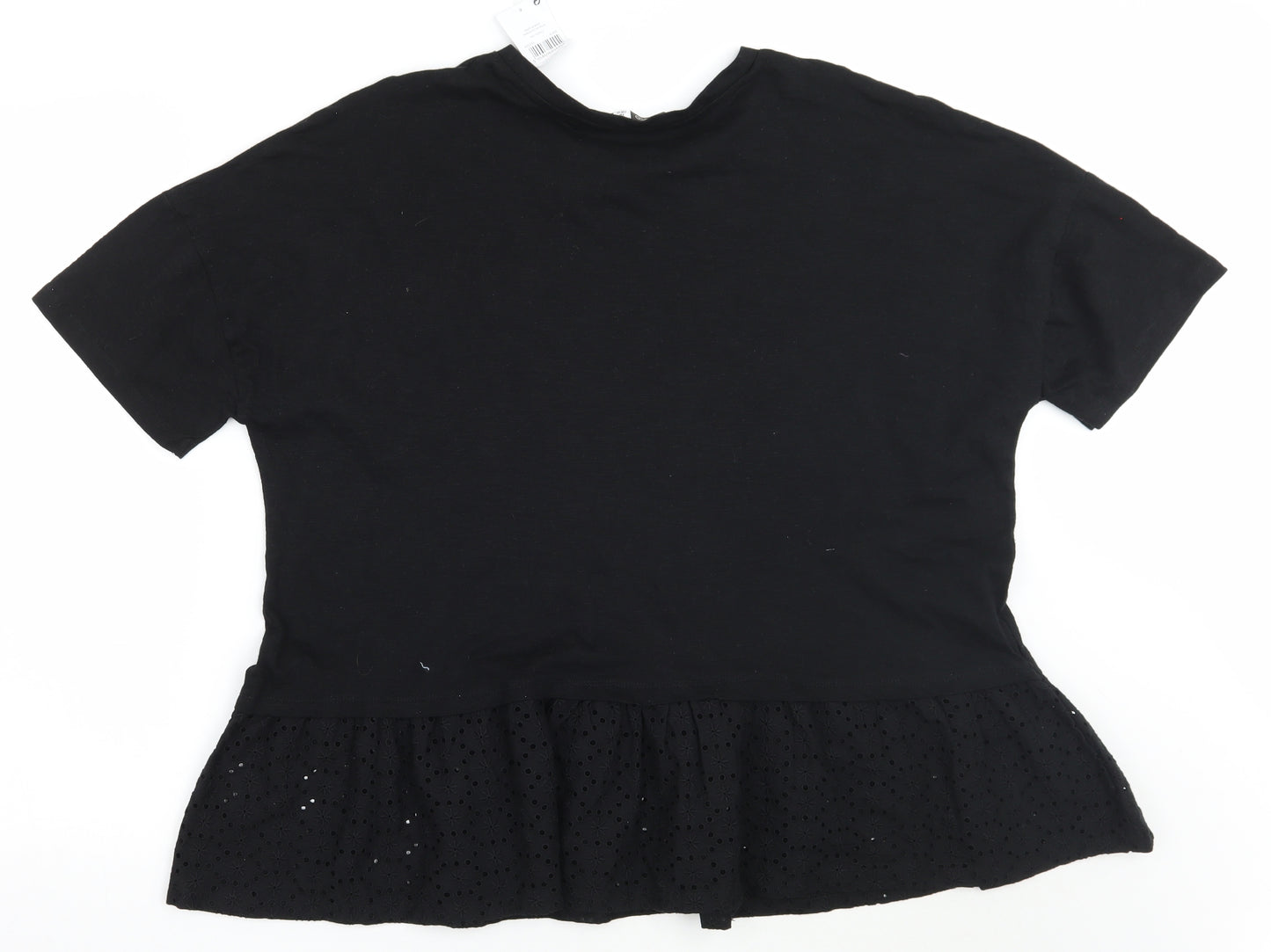 PEP&CO Womens Black   Basic T-Shirt Size 18