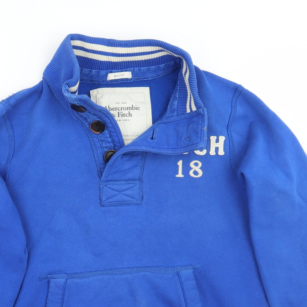 Abercrombie & Fitch Mens Blue   Pullover Jumper Size L