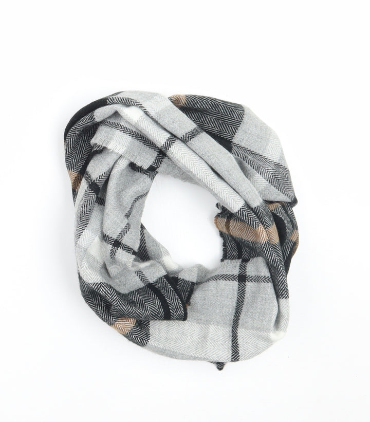Preworn Womens Grey Check Scarf