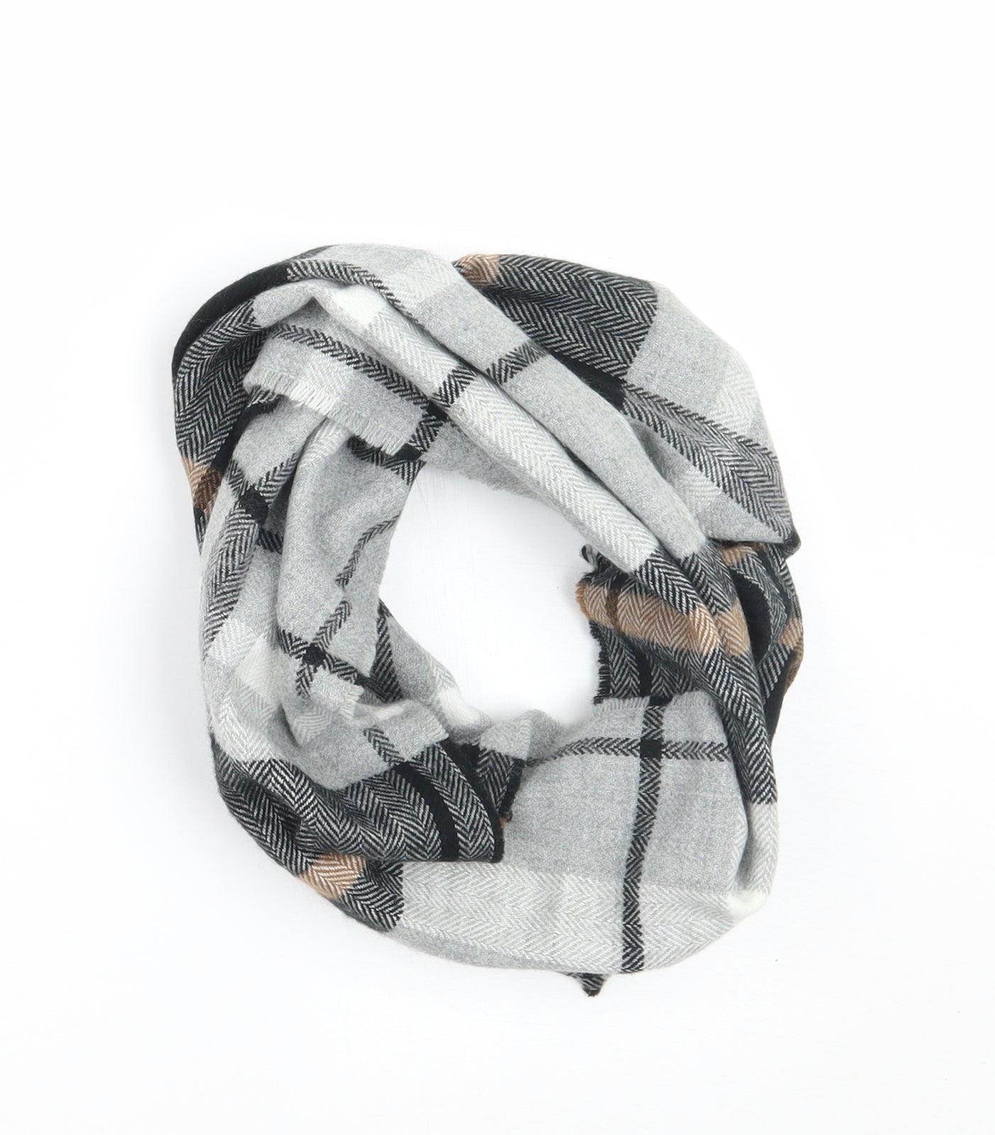 Preworn Womens Grey Check   Scarf