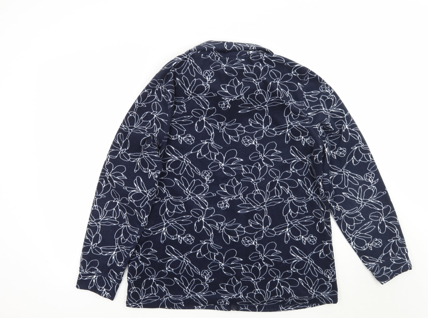 Bonmarché Womens Blue Floral  Jacket Coat Size M