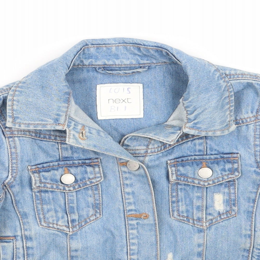 NEXT Girls Blue   Jacket Coat Size 7 Years