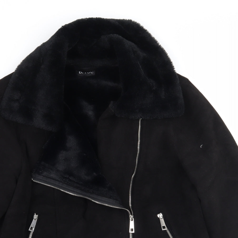 Beyou Womens Black   Jacket Coat Size 14
