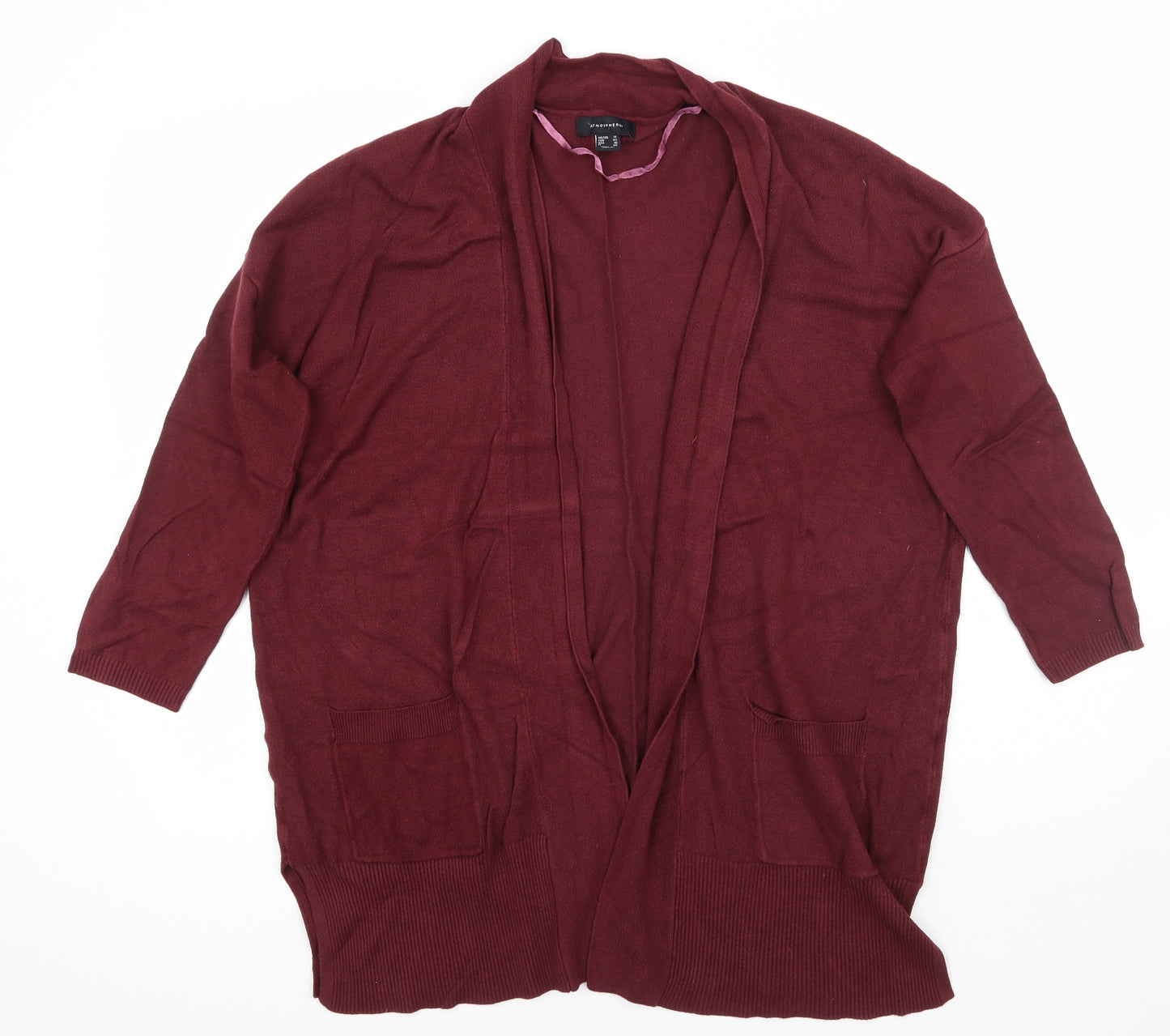 Primark Womens Red   Cardigan Jumper Size 14