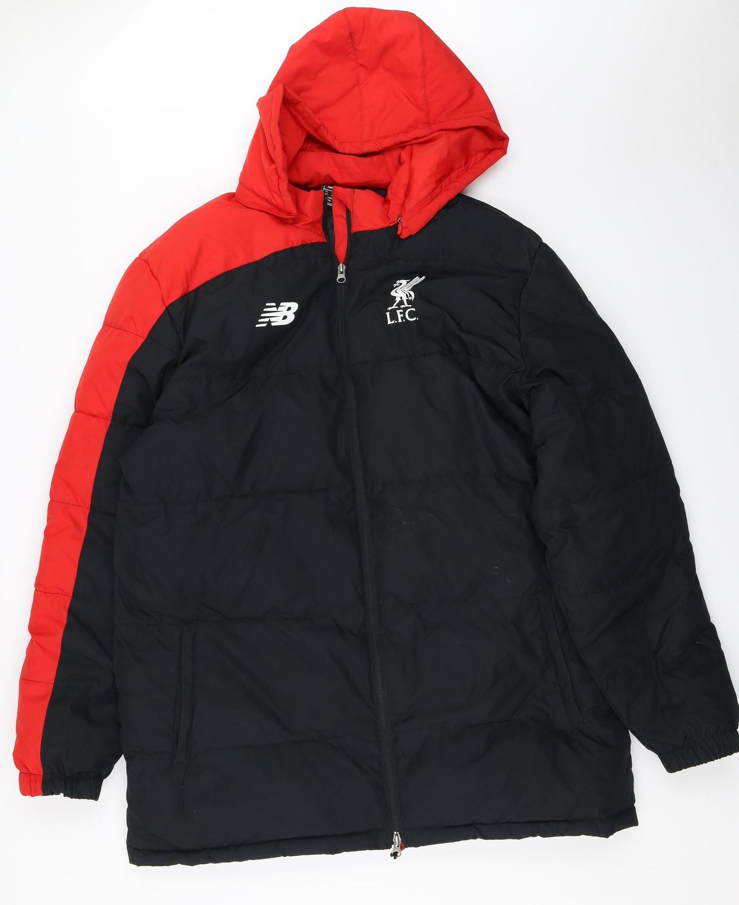 New Balance Mens Black   Puffer Jacket Coat Size XL  - Liverpool FC