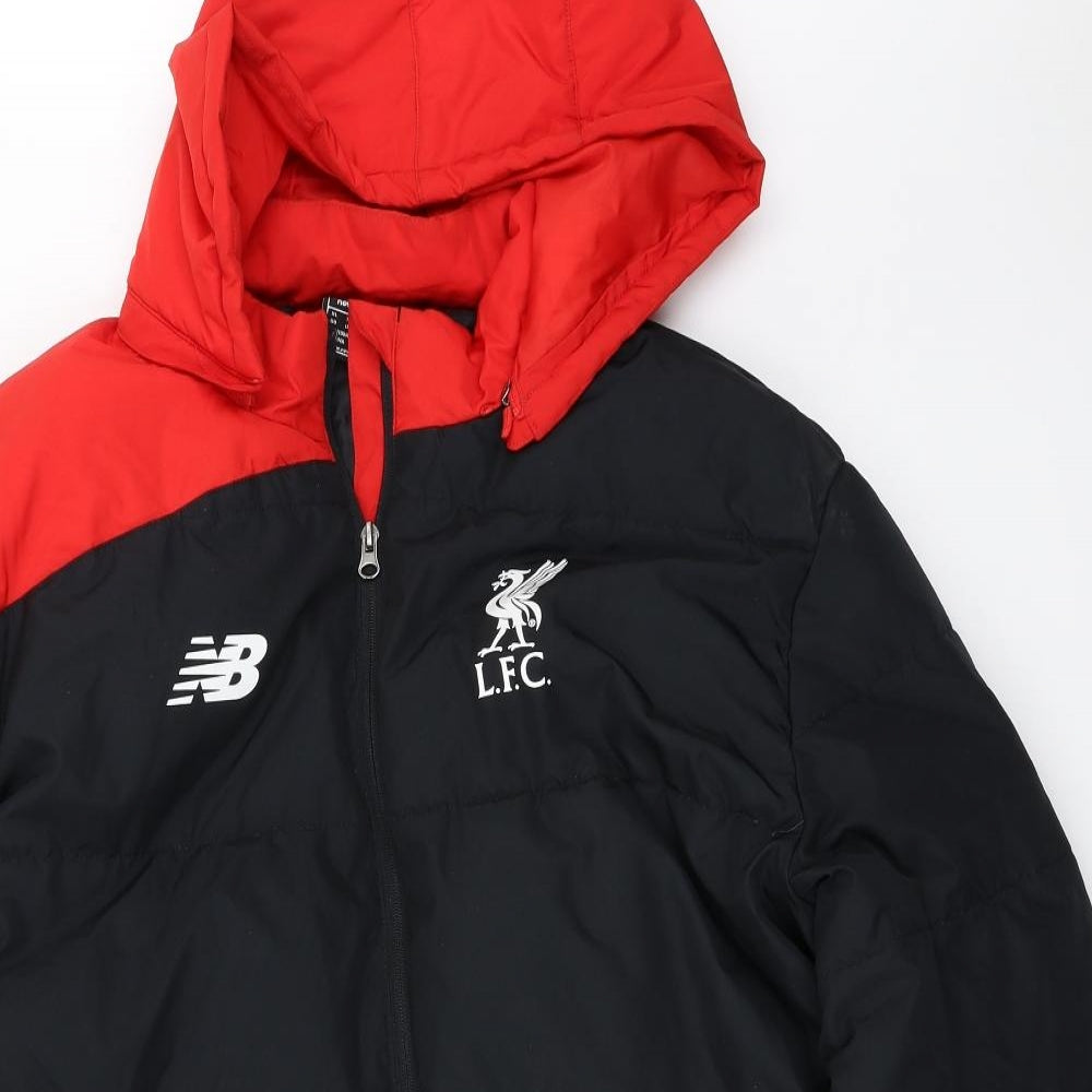New Balance Mens Black   Puffer Jacket Coat Size XL  - Liverpool FC