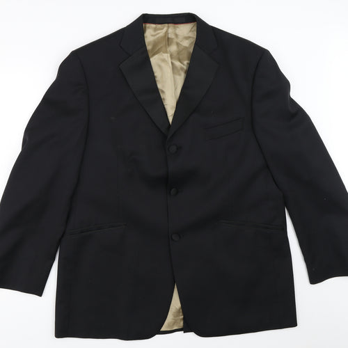 Preworn Mens Black   Jacket Blazer Size 42