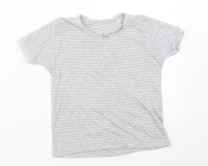Primark Girls Grey   Basic T-Shirt Size 5-6 Years