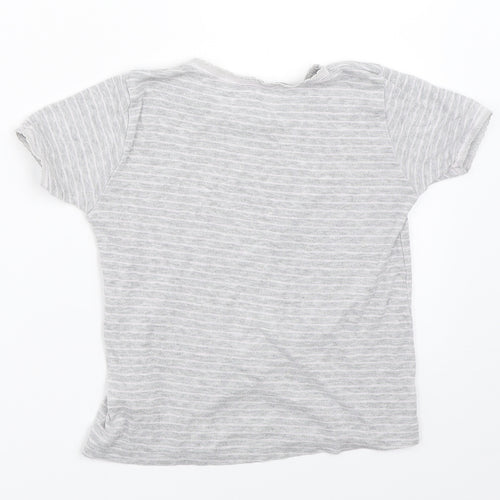 Primark Girls Grey   Basic T-Shirt Size 5-6 Years