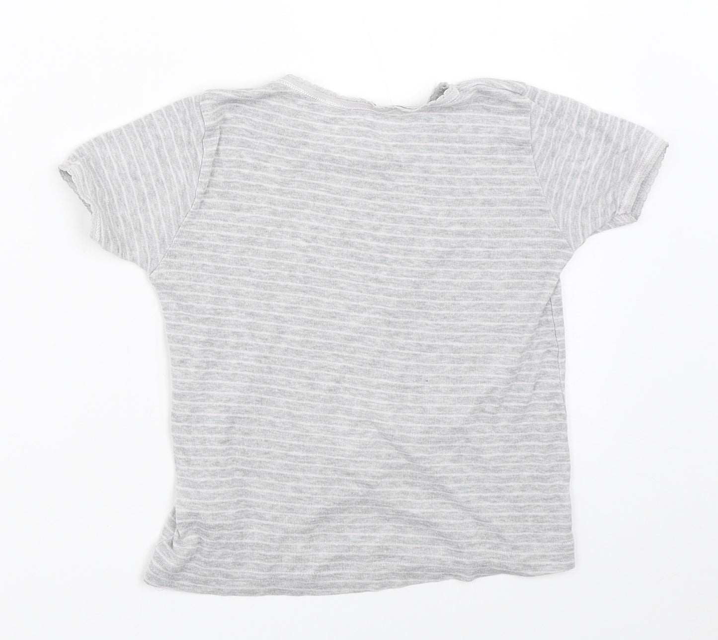 Primark Girls Grey   Basic T-Shirt Size 5-6 Years