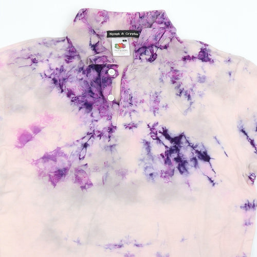 Fruit of the Loom Mens Pink    Polo Size S