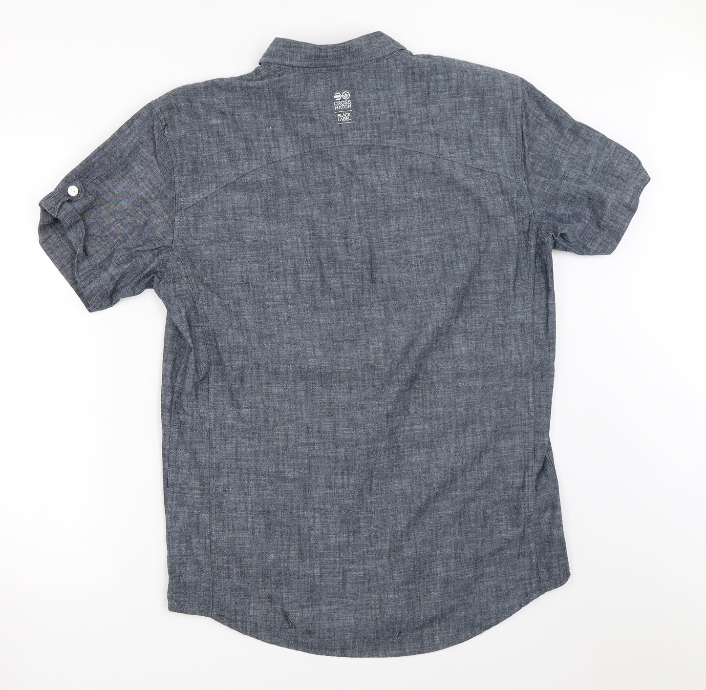 Crosshatch Mens Blue    Button-Up Size L