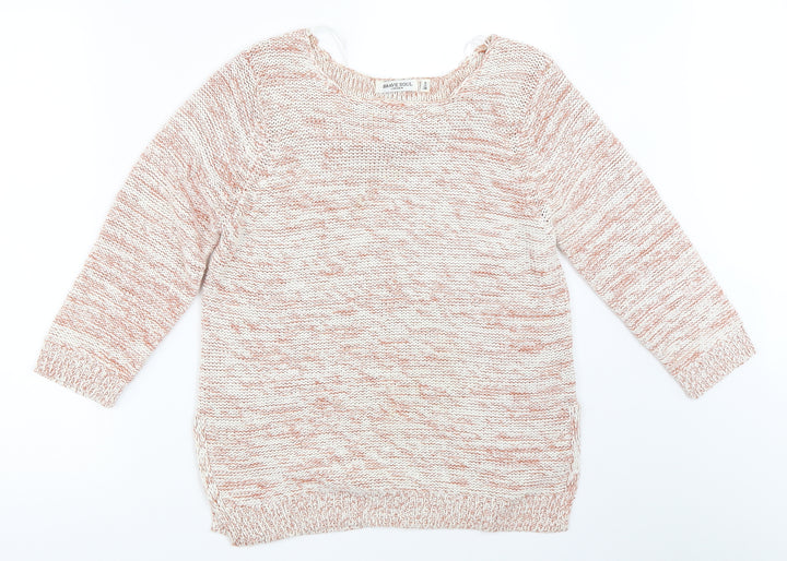 Brave Soul Womens Ivory   Pullover Jumper Size S