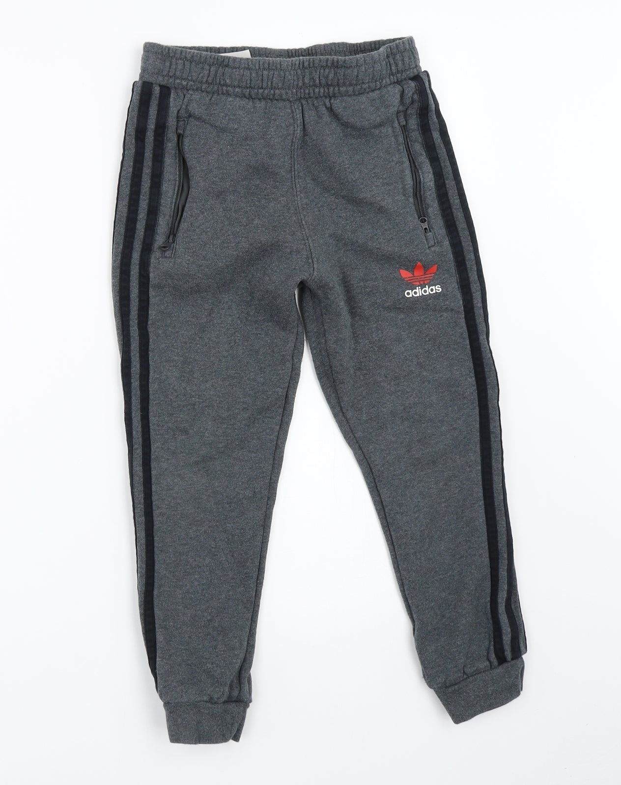 adidas Boys Grey   Jogger Trousers Size 7-8 Years