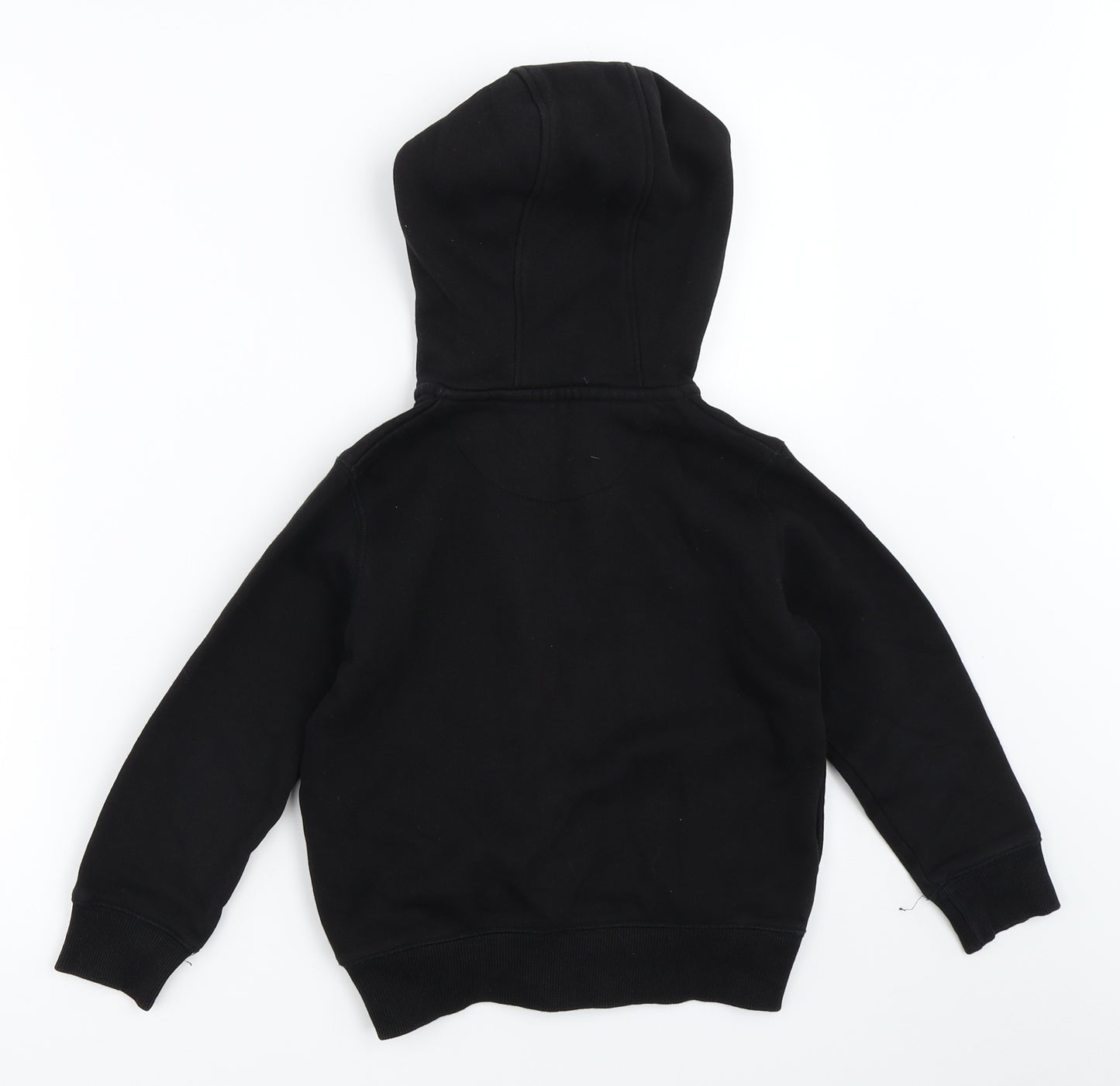 Matalan Boys Black   Full Zip Hoodie Size 6 Years