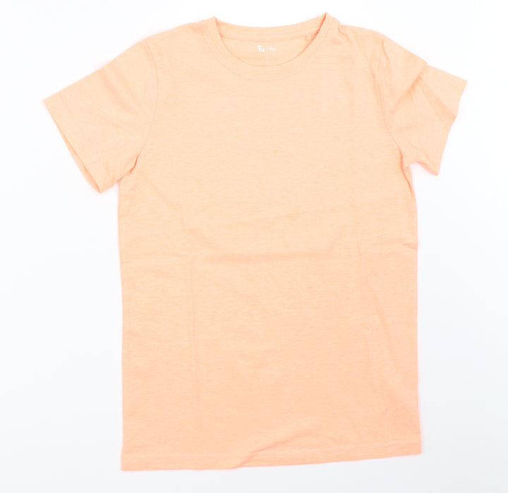 TU Boys Orange   Basic T-Shirt Size 11 Years