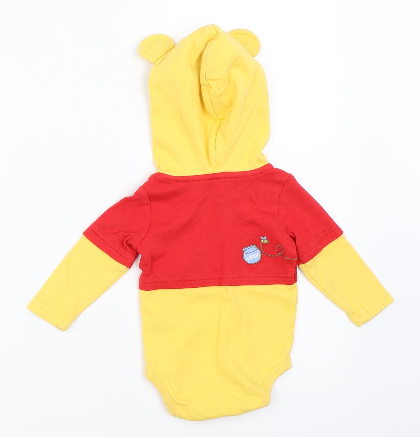 Disney Baby Yellow   Babygrow One-Piece Size 6-9 Months  - Winnie the Pooh