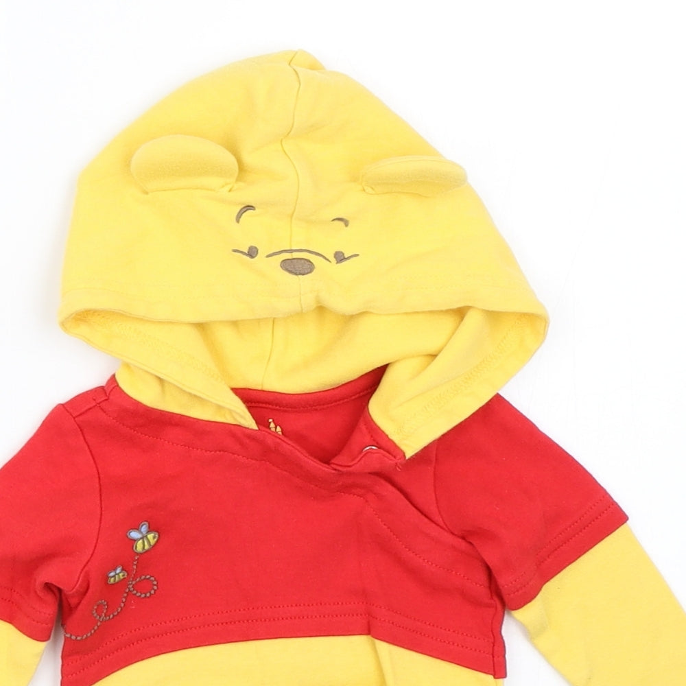 Disney Baby Yellow   Babygrow One-Piece Size 6-9 Months  - Winnie the Pooh
