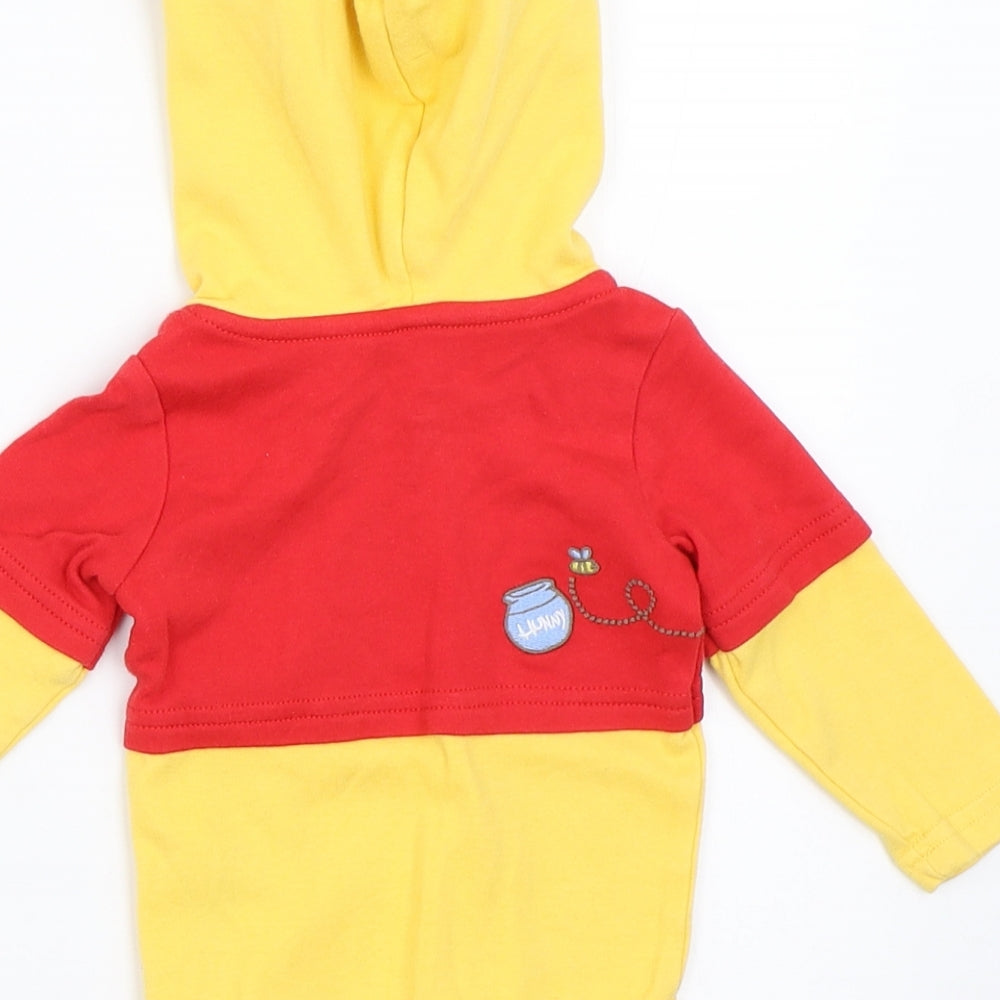 Disney Baby Yellow   Babygrow One-Piece Size 6-9 Months  - Winnie the Pooh